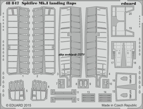 Go to product EDUARD 48847 - 1:48 Spitfire Mk.I landing flaps