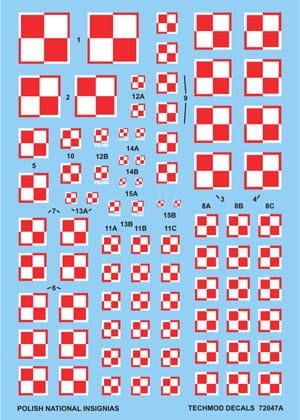 Go to product TECHMOD 72047 - 1:72 National Insignia Poland
