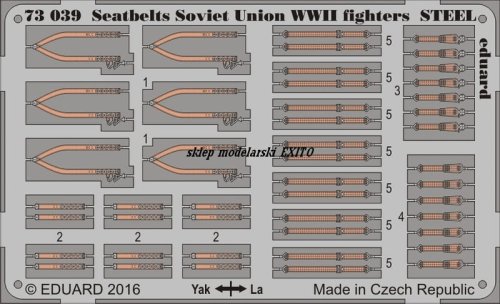 Go to product EDUARD 73039 - 1:72 Seatbelts Soviet Union WWII fighters - Steel