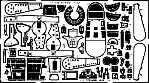 Go to product EDUARD 72255 - 1:72 Ki-44 II Tojo