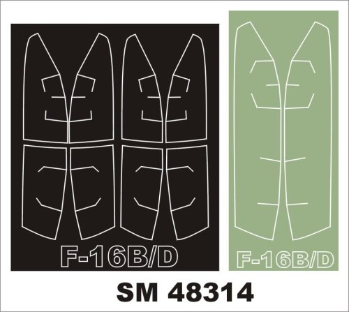 Go to product MONTEX SM48314 - 1:48 F-16 B/D