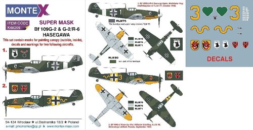 Go to product MONTEX K48209 - 1:48 Messerschmitt Bf 109G-2 & G-2/R-6