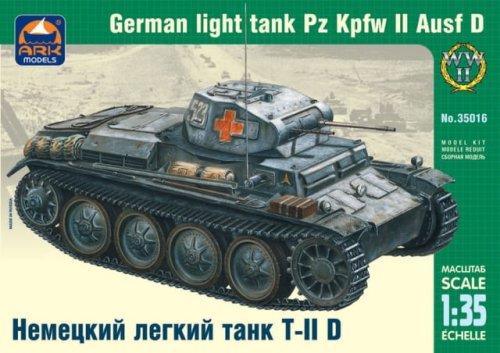 Go to product ARK MODELS 35016 - 1:35 German light tank Pz.Kpfw. II Ausf D