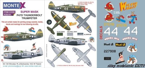 Go to product MONTEX K32218 - 1:32 P-47D Razorback
