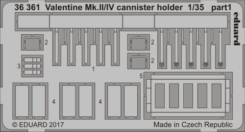 Go to product EDUARD 36361 - 1:35 Valentine Mk.II/IV cannister holder