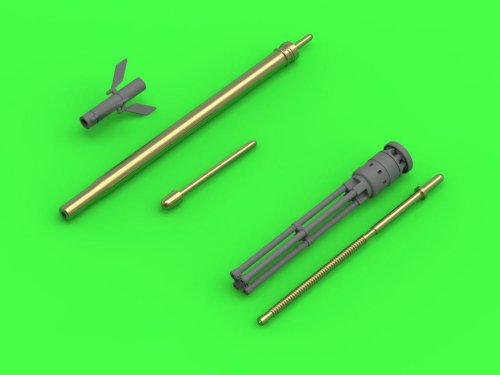 Go to product MASTER AM-48-126 - 1:48 Mi-24 Hind D/E JakB-12.7 rotary cannon gun barrels and DUAS probe