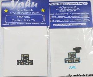 YAHU YMA7267 - 1:72 Curtiss H-75 Hawk - Instrument Panel