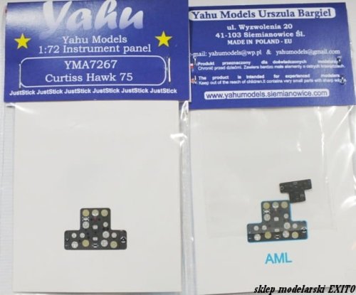 Go to product YAHU YMA7267 - 1:72 Curtiss H-75 Hawk - Instrument Panel