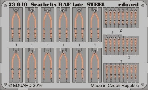 Go to product EDUARD 73040 - 1:72 Seatbelts RAF late - Steel