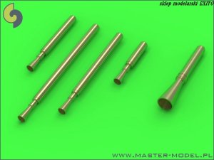 MASTER AM-48-115 - 1:48 P-38M Lightning Gun barrels for Browning .50 cal and cannon barrels 20mm with flame suppressor