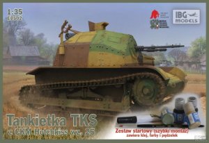 IBG E3502 - 1:35 TKS - Polish Light Reconnaissance Tank (with paint set, quick assembly type suspension)