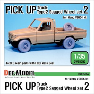 DEF MODEL DW35052 - 1:35 Pick up truck Type 2 Sagged Wheel set 2