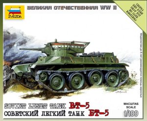 ZVEZDA 6129 - 1:100 Soviet Light Tank BT-5