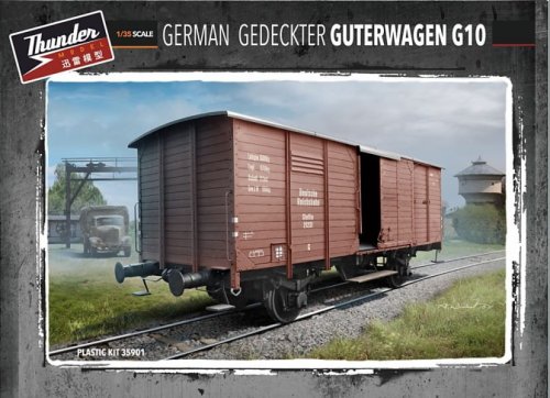 Go to product THUNDER MODEL 35901 - 1:35 German Gedeckter Guterwagen G10