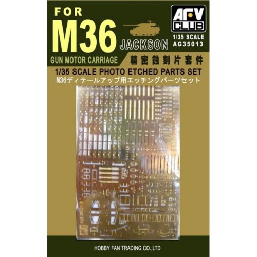 Go to product AFV CLUB AG 35013 - 1:35 M36 Jackson Photo Etched Parts Set