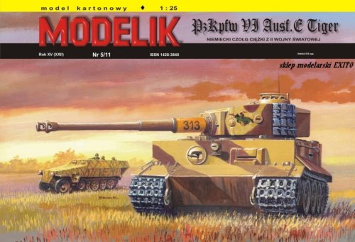 Go to product MODELIK 1105 - 1:25 Pz.Kpfw.VI Tiger Ausf.E