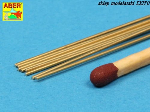 Go to product ABER BR06 - Brass round rods 0,60 mm length 250 mm x 8 pcs.