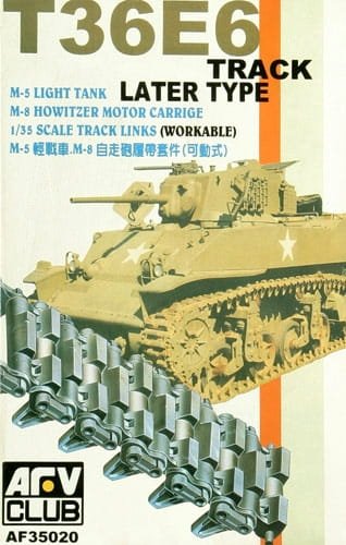 Go to product AFV CLUB 35020 - 1:35 M5/M8 Light Tank T-36E Track