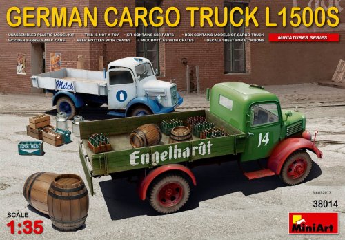 Go to product MINIART 38014 - 1:35 German Cargo Truck L1500S