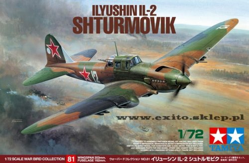 Go to product TAMIYA 60781 - 1:72 Ilyushin IL-2 Shturmovik