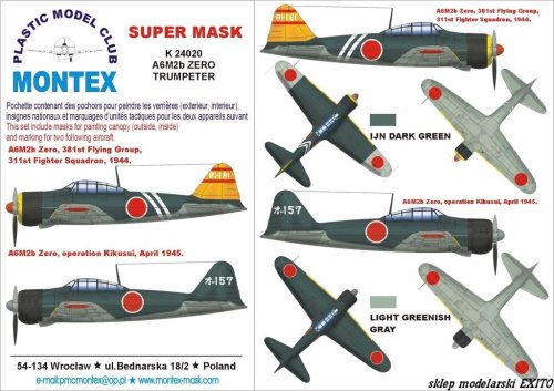 Go to product MONTEX K24020 - 1:24 A6M2 Zero