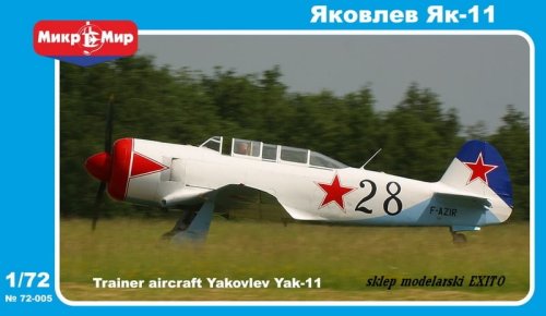 Go to product MIKROMIR 72005 - 1:72 Yakovlev Yak-11