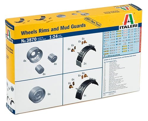 Go to product ITALERI 3870 - 1:24 Wheels Rims and Mud Guards