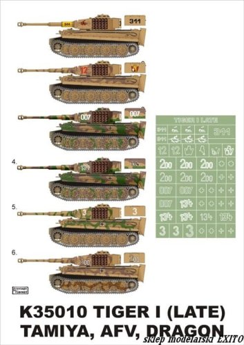 Go to product MONTEX K35010 - 1:35 Pz.Kpfw.VI Tiger I late