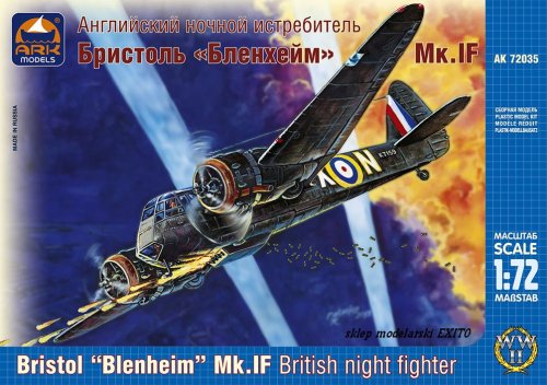 Go to product ARK MODELS 72035 - 1:72 Bristol Blenheim Mk.IF