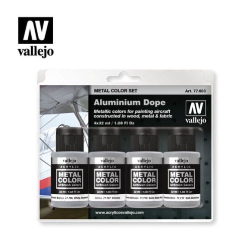 Go to product VALLEJO 77603 - Aluminium Dope - Metal Color Set
