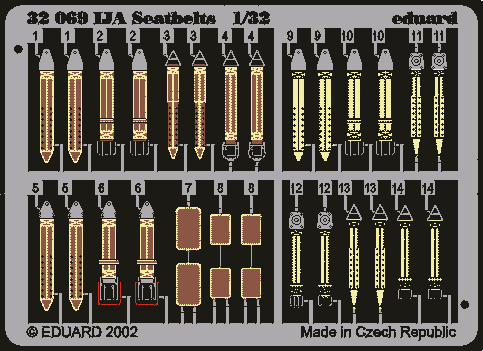 Go to product EDUARD 32504 - 1:32 Seatbelts IJA