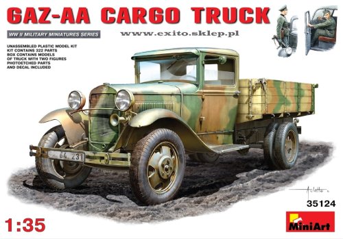 Go to product MINIART 35124 - 1:35 GAZ-AA  Cargo Truck