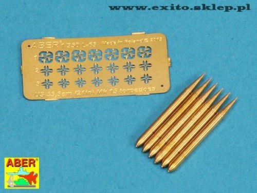 Go to product ABER 1:350L-63  - 1:350 Set of 6 US torpedoes 53,3cm (21 in)