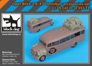 BLACK DOG T35171 - 1:35 Opel Blitz 3.6-47 Omnibus accessories set