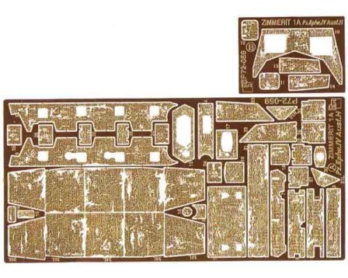 Go to product PART P72059 - 1:72 Zimmerit 1a Pz.Kpfw.IV Ausf.H