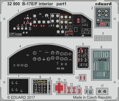 Go to product EDUARD 32900 - 1:32 B-17E/F interior