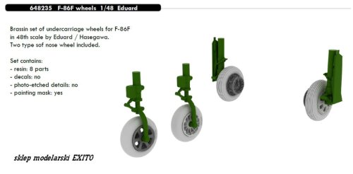 Go to product EDUARD 648235 - 1:48 F-86F wheels