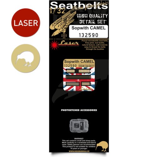 Go to product HGW 132590 - 1:32 Sopwith Camel seatbelts