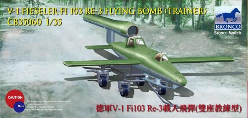 Go to product BRONCO CB 35060 - 1:35 V-1 Fi103 Re 3 Piloted Flying Bomb ( Two Seats Trainer )