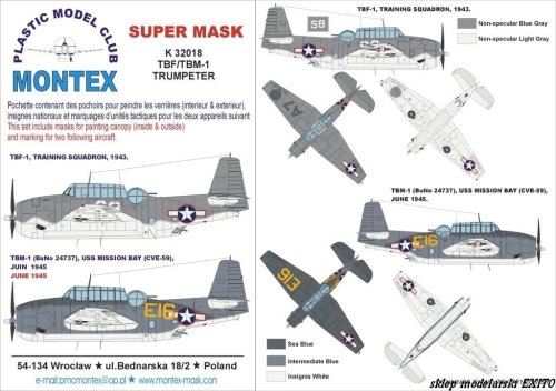 Go to product MONTEX K32018 - 1:32 TBF-1 Avenger
