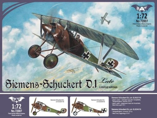 Go to product BAT 72007 - 1:72 Siemens-Schuckert D.1 late