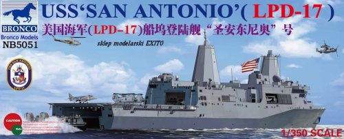 Go to product BRONCO NB 5051 - 1:350 USS San Antonio LPD-17