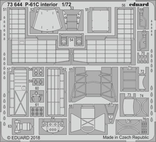 Go to product EDUARD 73644 - 1:72 P-61C interior