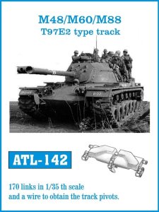 Friulmodel ATL-142 - 1:35 M48 / M60 / M88 T97E2 type metal tracks