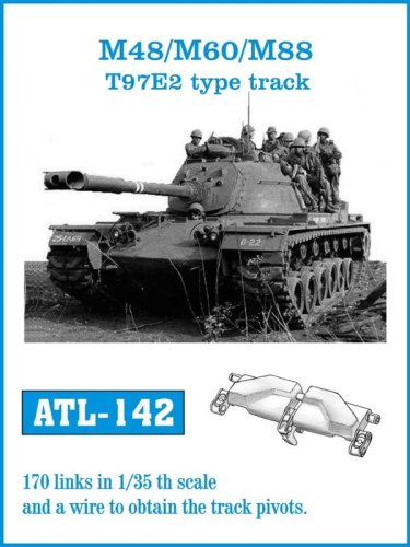 Go to product Friulmodel ATL-142 - 1:35 M48 / M60 / M88 T97E2 type metal tracks