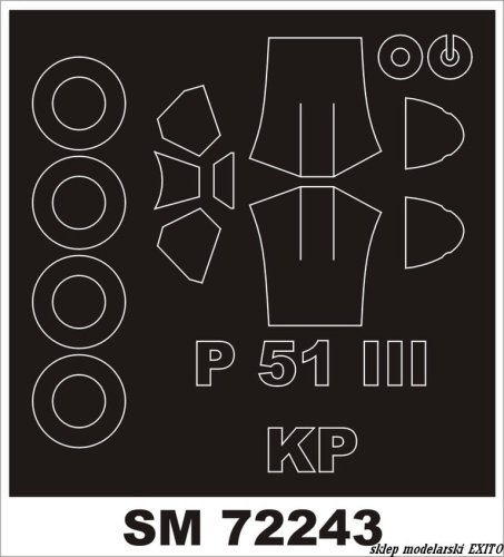 Go to product MONTEX SM72243 - 1:72 Mustang III (P-51C)