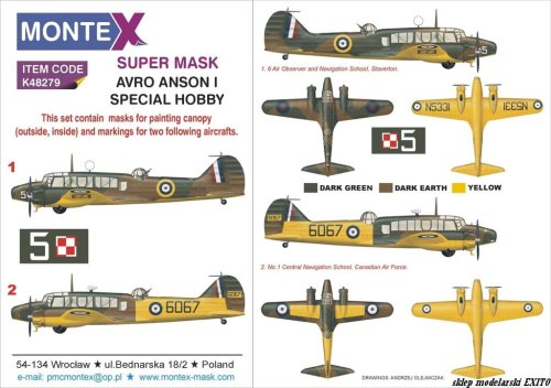 Go to product MONTEX K48279 - 1:48 Avro Anson I