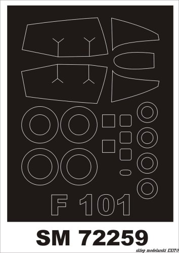 Go to product MONTEX SM72259 - 1:72 F-101 Voodoo