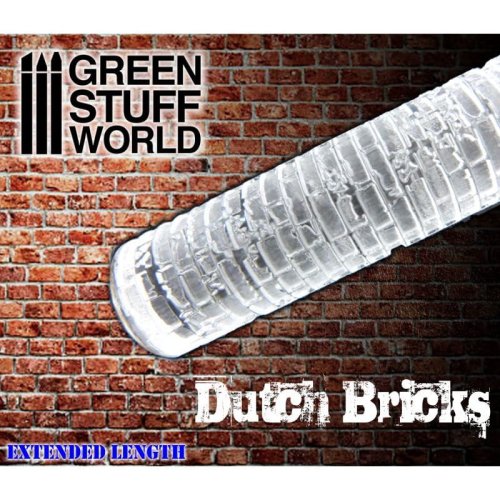 Go to product GREEN STUFF 1336 - Rolling Pin Dutch Bricks - Wałek do odciskania tekstur cegieł
