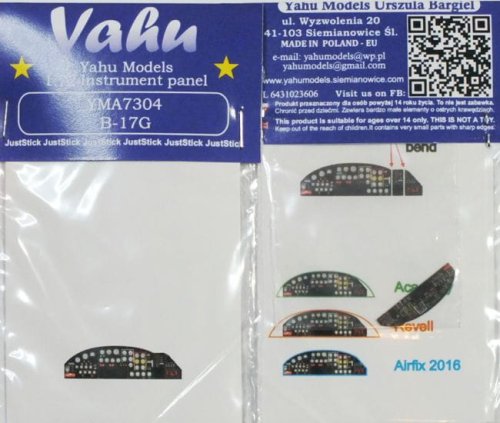 Go to product YAHU YMA7304 - 1:72 Boeing B-17G - Instrument Panel